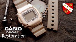 Restoration of a Casio Watch - Modified Too!  Casio F-108WHC