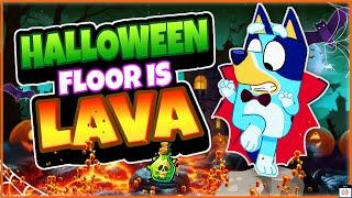  BLUEY - BRAIN BREAK PARTY HALLOWEEN The Floor is Lava | Freeze Dance | Jump Battle | Danny Go!