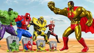 Evolution Of GOLD SUPERMAN Recuse HULK Family, SPIDERMAN: Who Is The King Of Super Heroes? | FUNNY