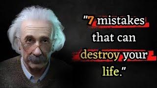 7 MISTAKES that can DESTROY your life.|| #quotes #lifelessons @MindfulHistoricalInsights