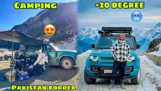 -20 degree mai Frozen lake k pass ki Camping Near Pakistan Border  sab kuch jam gya | Gurez Valley