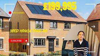 Cheapest 3 Bed House Tour UK  || The Oaks from Keepmoat Homes for £199,995