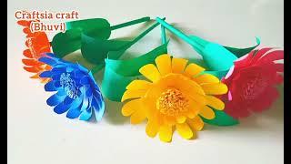 paper craft flowers| easy craft | simple craft | craftsia craft | how to make | how to making #craft