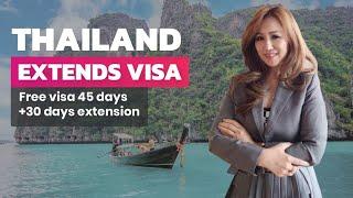 Thailand extends Free visa 45days Start 1 Oct 2022#visatothailand #sawasdeethailand