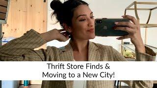 THRIFT STORE FINDS & MOVING TO A NEW CITY! | Christian Savelle