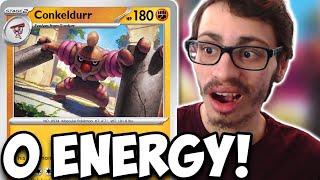 NEW Conkeldurr Can Do 300+ DAMAGE FOR 0 ENERGY! Strongest Stage 2! Twilight Masquerade PTCGL