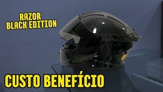 COMPREI O CAPACETE NORISK RAZOR BLACK EDITION COM SPOILER E VISEIRA FUMÊ!!