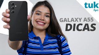 10 DICAS E TRUQUES para o Galaxy A55 e OUTROS SAMSUNG!