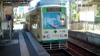 kawaii train in Tokyo, Japan. Tokyo metro Arakawa-sen line.