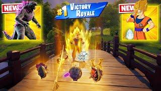 GOKU vs "GODZILLA PORTAL" 3 NEW MEDALLIONS & MYTHIC’S CHALLENGE (Fortnite Chapter6)