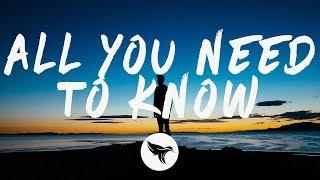 Gryffin & Slander - All You Need To Know (Lyrics) ft. Calle Lehmann