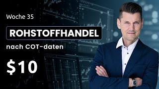 Trading mit Rohstoffen, die Handelsergebnisse der KW35  Offener Trade im Sugar, Kupfer, Kaffee