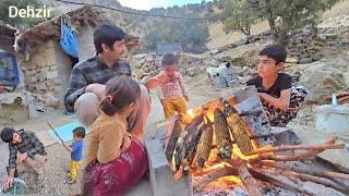 Aghaqarboun and his children are building a new warehouse for their belongings