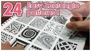 Mr. Kidd_ 24 Zen tangle patterns 24個禪繞畫基本圖型練習