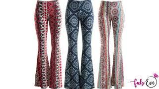 Bohemian Fashion Trousers Bell Bottom Hippie Leggings