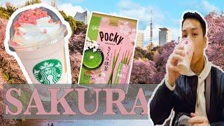 TRYING JAPAN SAKURA ITEMS 2023 pt 1 (CHERRY BLOSSOM)