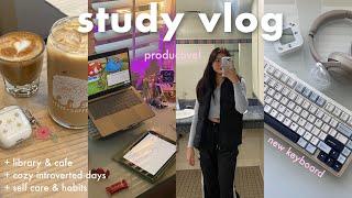 STUDY VLOG  cozy introverted days, finding balance, studying for standardized tests (MCAT & SAT)