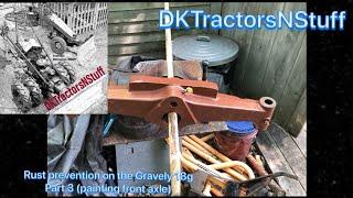 Rust prevention on the Gravely 18g Part 3 (painting front axle)