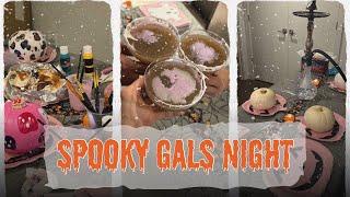 SPOOKY GALS NIGHT  | Painting Pumpkins, Food, Drinks + MORE