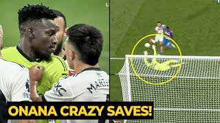 Lisandro Martinez wild reaction after Onana made two brilliant saves against Crystal Palace