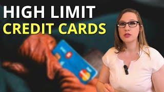 3 Best Credit Cards with High Limits!