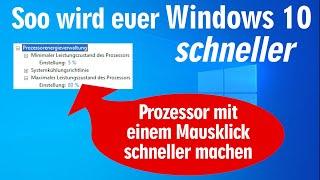 So wird euer Windows 10 schneller  Prozessor mit einem Mausklick schneller machen