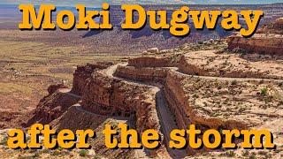 Moki Dugway after the storm.