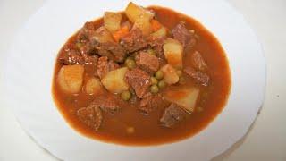 ESTOFADO DE CARNE CON PATATAS (DELICIOSA CARNE EN SALSA)