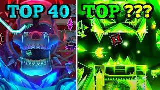 2025 // TOP 10 Hardest Extreme Demons // Geometry Dash