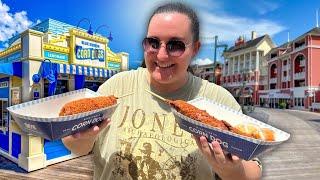 NEW FOOD AT DISNEY WORLD: Blue Ribbon Corn Dogs Is FINALLY Open at Disney's Boardwalk!