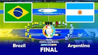 BRAZIL vs ARGENTINA - FINAL COPA AMERICA 2021 - PES 2021 Match PC