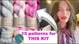 Kristy Glass Knits: Top 15 Patterns to Knit and Crochet with 1000 yards of Worsted Weight YARN!