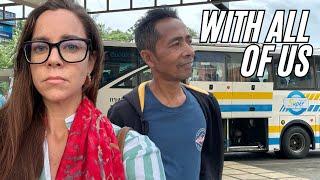 my Thai husband makes us take the over night bus to Bangkok