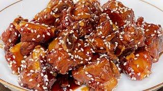 Cantonese home cooking, dried tangerine peel ribs, easy to cook, delicious!