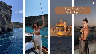 Malta vlog part 1 - boat day and exploring beautiful beaches