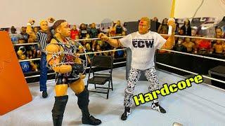 RVD vs Sandman hardcore action figure match !