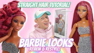 Barbie LOOKS #7  Review & Restyle, LookBook and Straight Hair Tutorial!