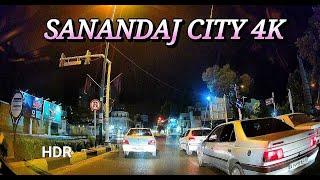 Driving at night in the streets of Kurdistan - Sanandaj city [4k] #short