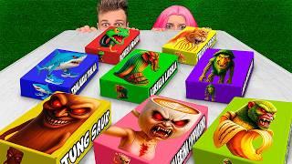 Don't open the EVIL Lego set of Tung Tung Sahur, Ballerina Cappuccina, Tralalero Tralala at 3:00 AM!