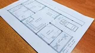 25x50 House Plan || 25x50 Ka Ghar Ka Naksha || 1250 sqft Ghar ka Naksha || Home Design Decore