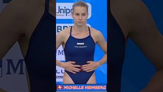 Graceful Female Diver in 3m Springboard diving Michelle Heimberg #diving  #shorts