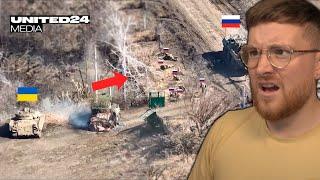Brutal Bradley Attack in the Grey Zone️Russian Retreat - Royal Marine's Reacts to  @UNITED24media