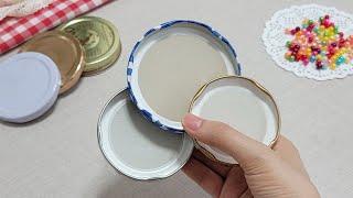 I made a Useful and Easy Idea and SELL them all! Super Genius recycling Idea with Jar lids