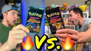 ⭐RARE VINTAGE POKEMON CARDS OPENING - Leonhart vs RealBreakingNate (Who Had The Best Packs?)