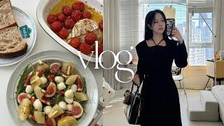 Vlog. 베프를 보내며..  찐친 결혼식 축사 l 하객룩 ootd l 최애 브런치 요리해 먹기 l 국밥에 와인이란?