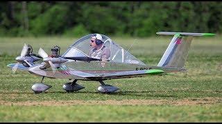 Smallest mini aircrafts in the world with engine and pilot