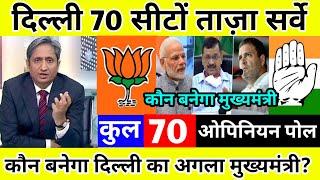 Delhi assembly election opinion poll 2025: delhi election 2025, कौन जीतेगा राजधानी दिल्ली? #aap #bjp