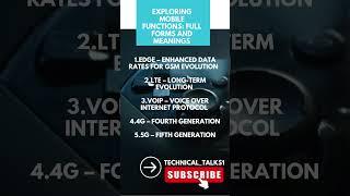 Exploring Mobile Functions: Full Forms and Meanings #trending #windows #tech #highlights