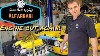 Engine out again! - Ferrari engined Alfa 105 Alfarrari build part 226