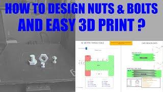 3D Pinting Bolts & Nuts without pain.